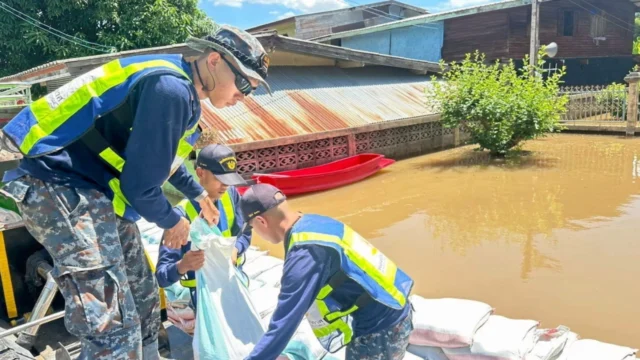 กรมอุตุนิยมวิทยาคาดการณ์ว่า ช่วงวันที่ 9-13 ตุลาคม 2568 จะมีฝนเพิ่มขึ้นและตกหนักในภาคกลาง ภาคตะวันออก และภาคใต้ ขอให้ประชาชนในพื้นที่เสี่ยงภัย โดยเฉพาะที่ลุ่มต่ำและใกล้ทางน้ำไหลผ่าน ระวังอันตรายจากน้ำท่วมฉับพลันและน้ำป่าไหลหลาก