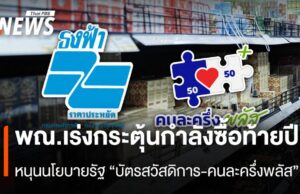 พณ.เร่งกระตุ้นกำลังซื้อท้ายปี หนุนนโยบายรัฐ “บัตรสวัสดิการ-คนละครึ่งพลัส”