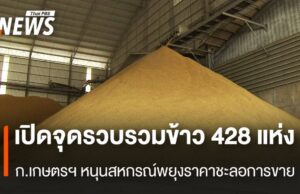 เปิดจุดรวบรวมข้าว 428 แห่ง ก.เกษตรฯหนุนสหกรณ์พยุงราคาชะลอการขาย